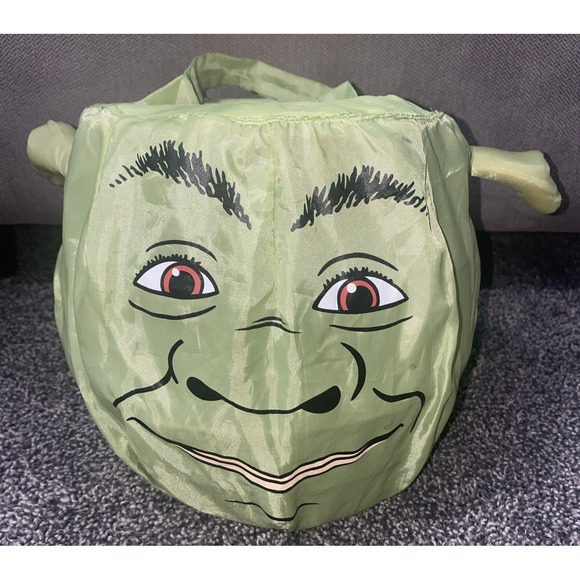 Other - DreamWorks 2004 Gemmy SHREK Head Happy Halloween Bucket Trick Or Treat Candy